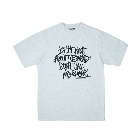 About Bread Slim T-Shirt [Grey Melange]
