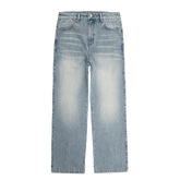 Classic Straight Leg Jeans [Aged Light Blue]