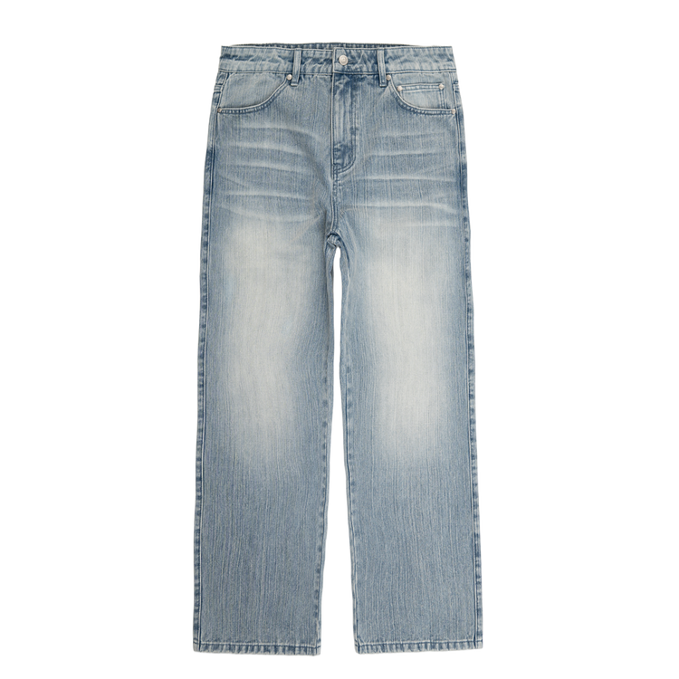 Classic Straight Leg Jeans [Aged Light Blue]