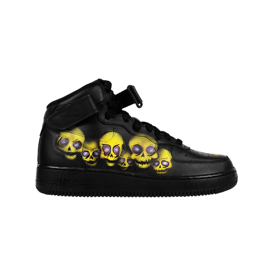 Boneheads Customized Nike Air Force One Mid [Black]