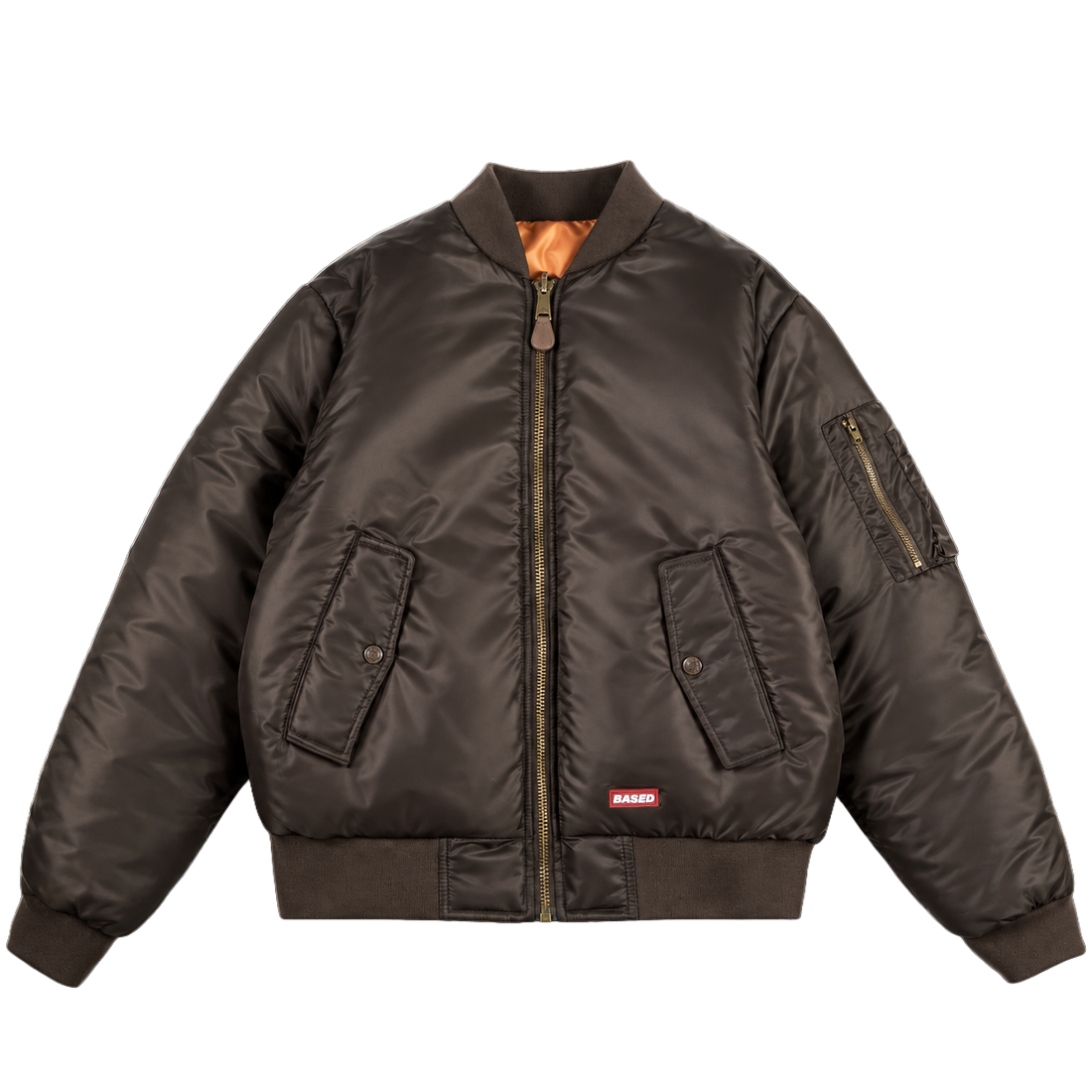 Reverse Bomber Jacket [Brown/Orange]