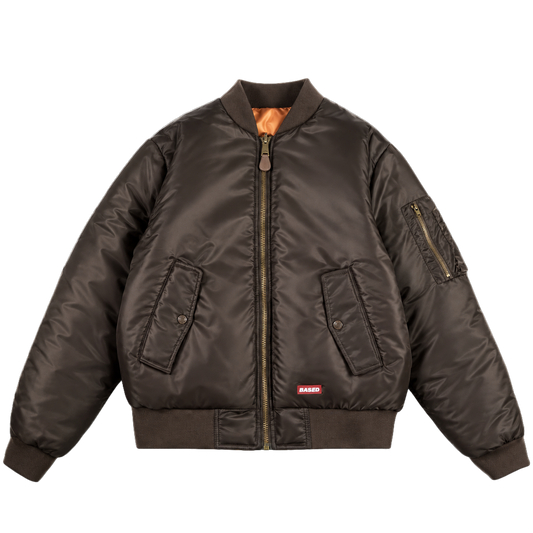 Reverse Bomber Jacket [Brown/Orange]