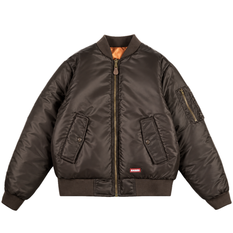 Reverse Bomber Jacket [Brown/Orange]