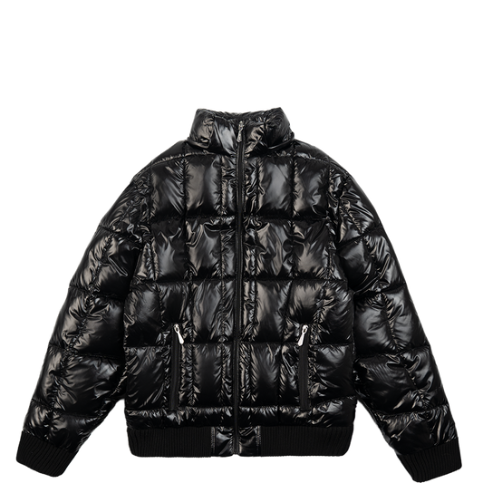 Quilted Slim Puffer Jacket [Black]