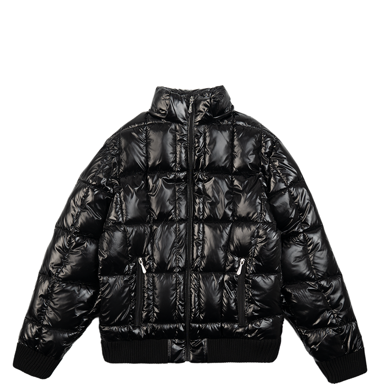 Quilted Slim Puffer Jacket [Black]