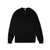Daily Slim Henley Longsleeve [Black]
