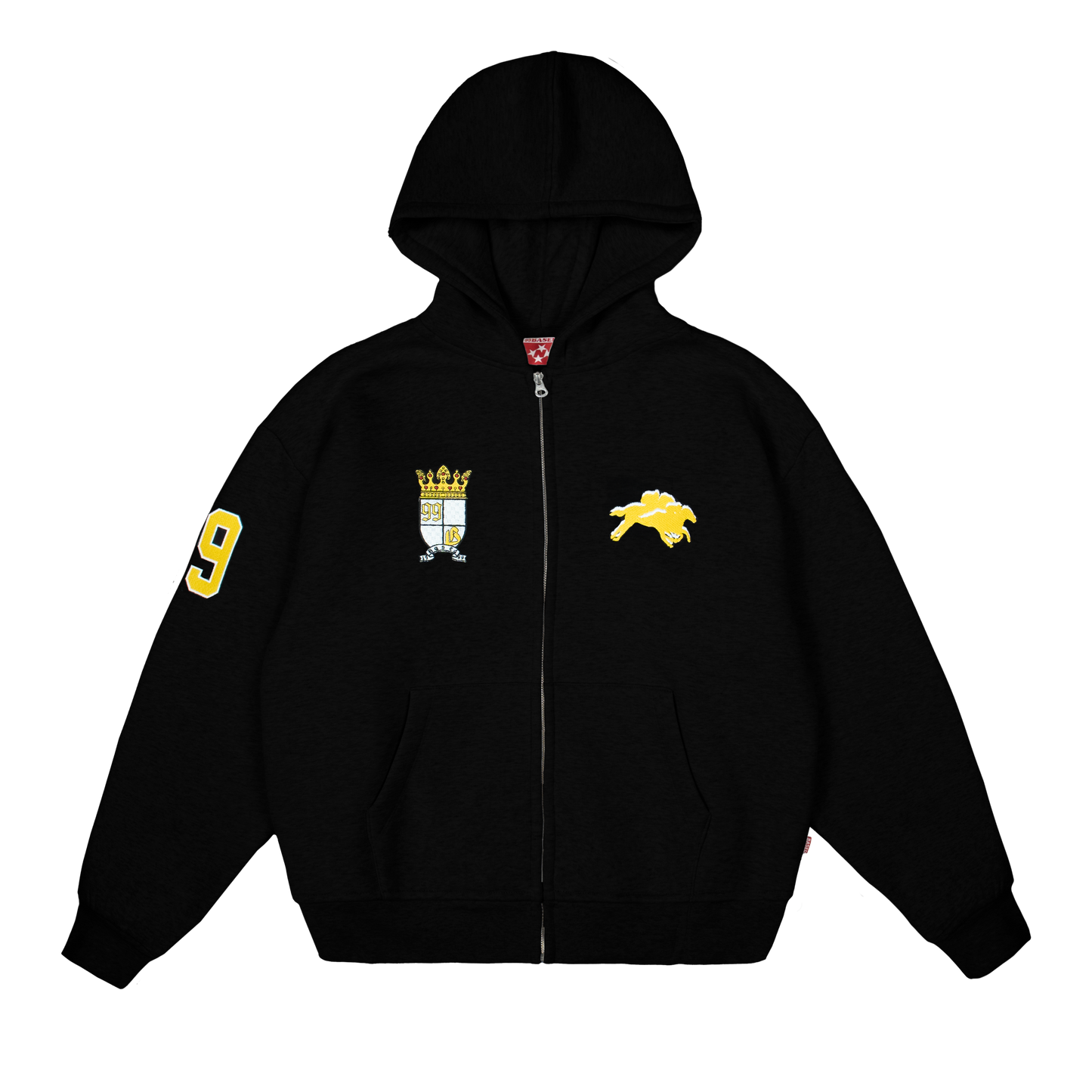 Royal Zip Hoodie [Black]