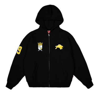 Royal Zip Hoodie [Black]