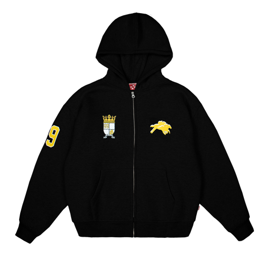 Royal Zip Hoodie [Black]