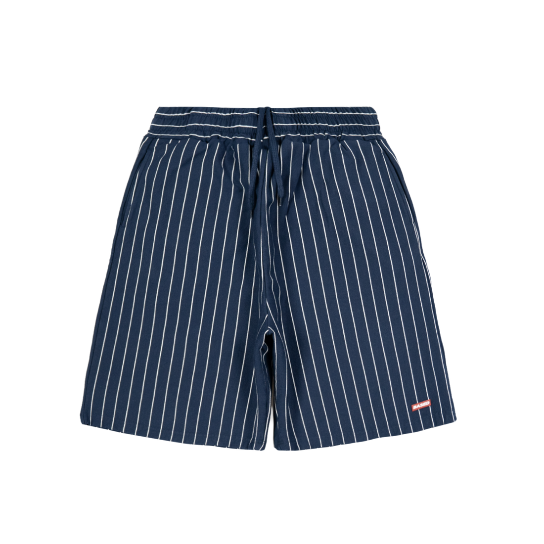 Pinstripe Sweatshorts [Navy]