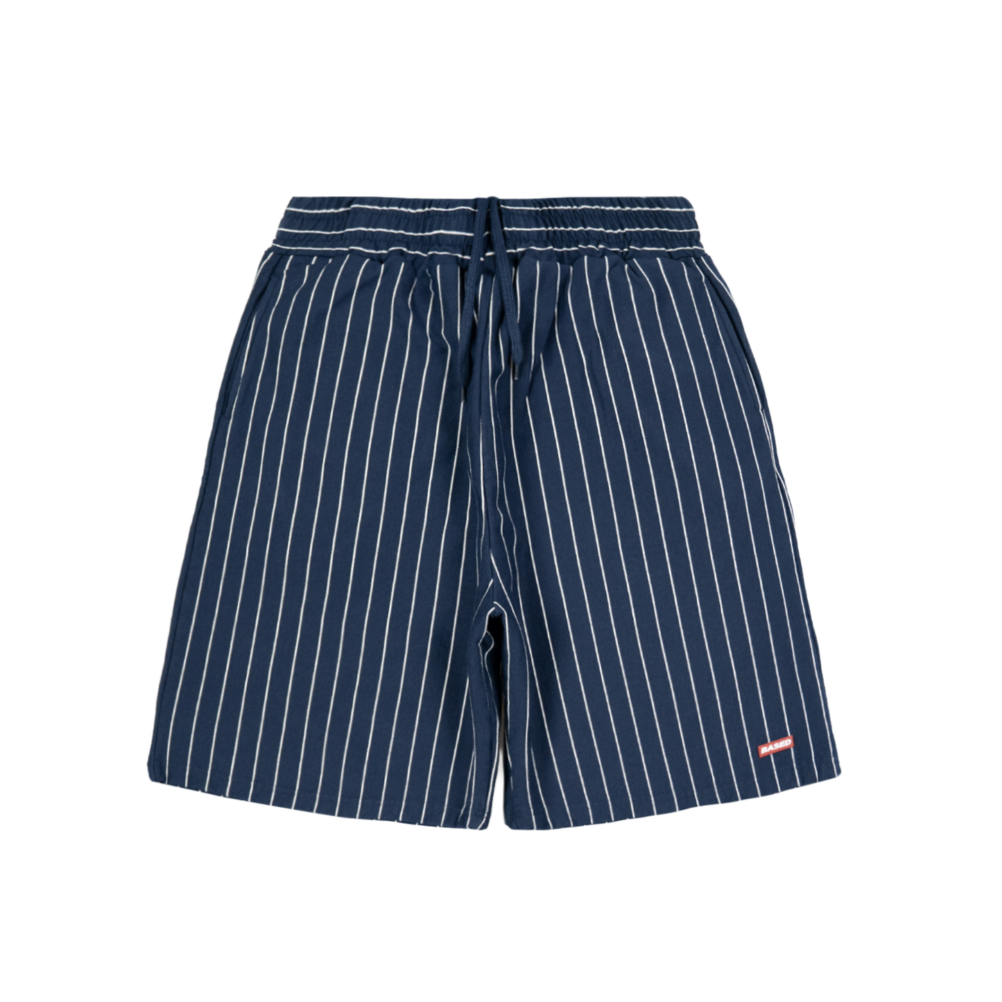 Pinstripe Sweatshorts [Navy]