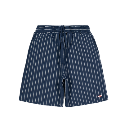 Pinstripe Sweatshorts [Navy]