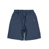 Pinstripe Sweatshorts [Navy]