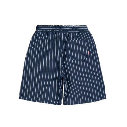 Pinstripe Sweatshorts [Navy]