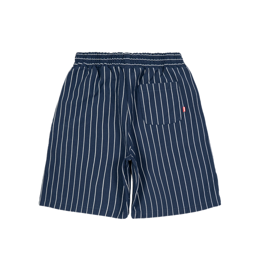 Pinstripe Sweatshorts [Navy]