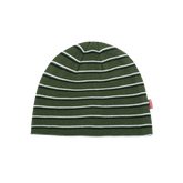 Striped Skull Beanie [Moss Green]