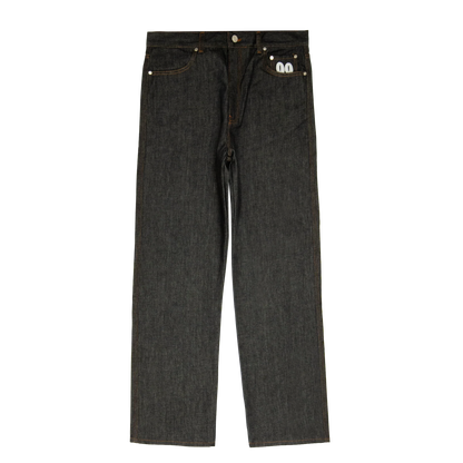 Classic Straight Leg Jeans [Raw Black]