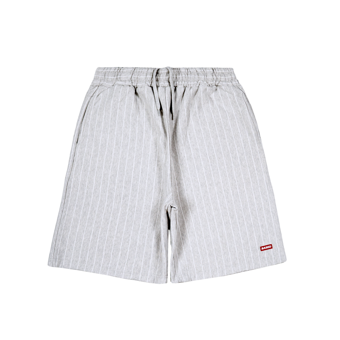 Pinstripe Sweatshorts [Grey Melange]