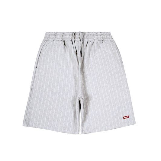 Pinstripe Sweatshorts [Grey Melange]