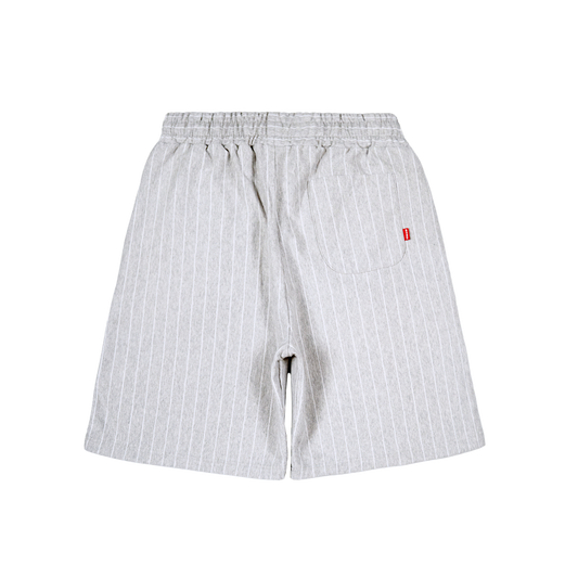 Pinstripe Sweatshorts [Grey Melange]