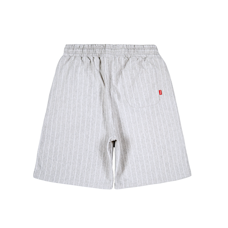Pinstripe Sweatshorts [Grey Melange]