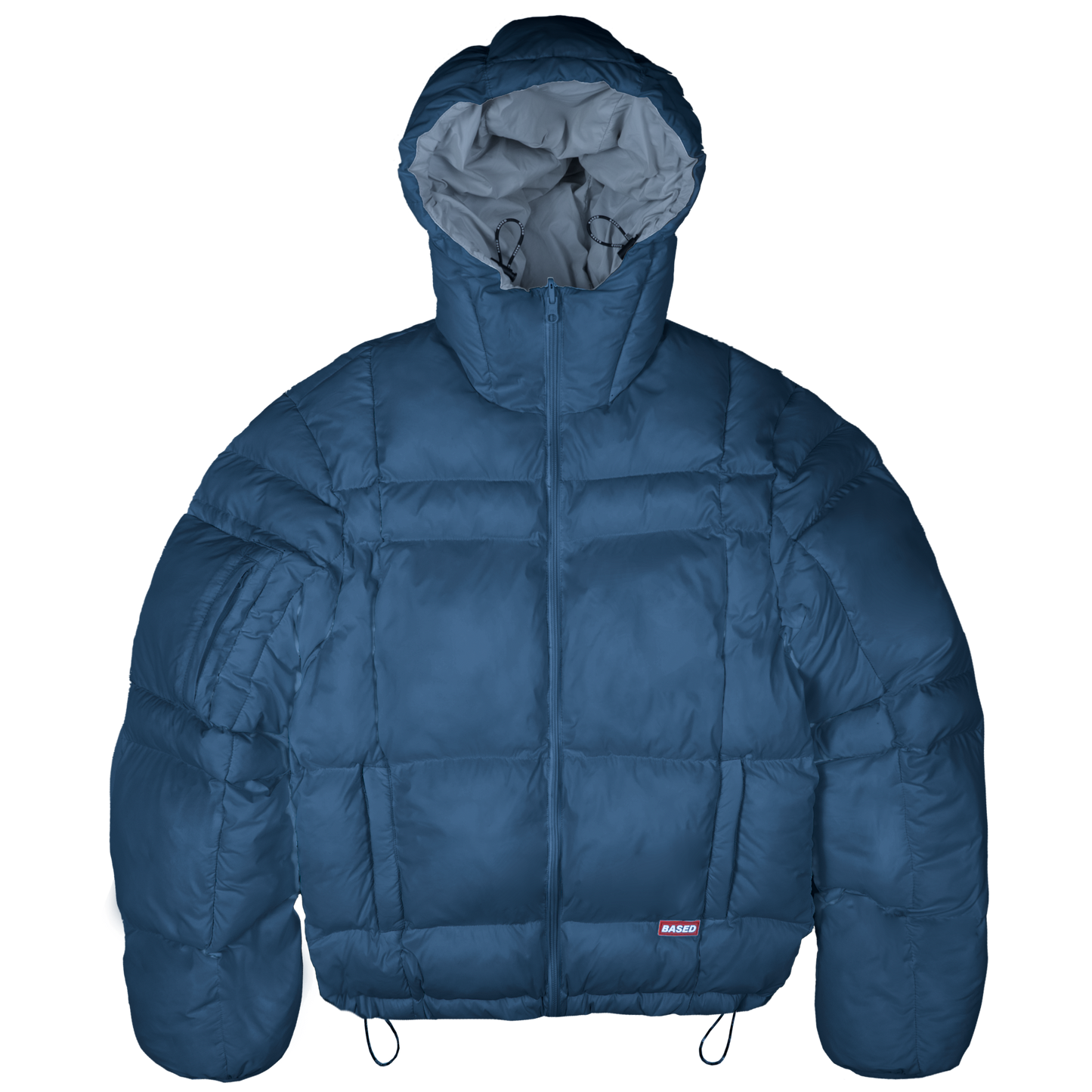 Reverse Puffer Jacket [Navy/Grey]
