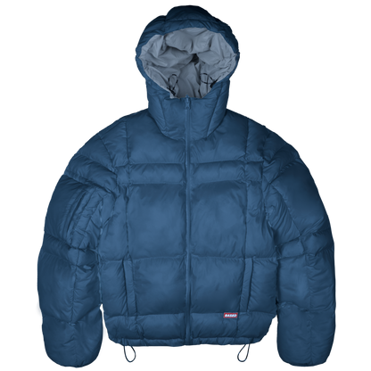 Reverse Puffer Jacket [Navy/Grey]