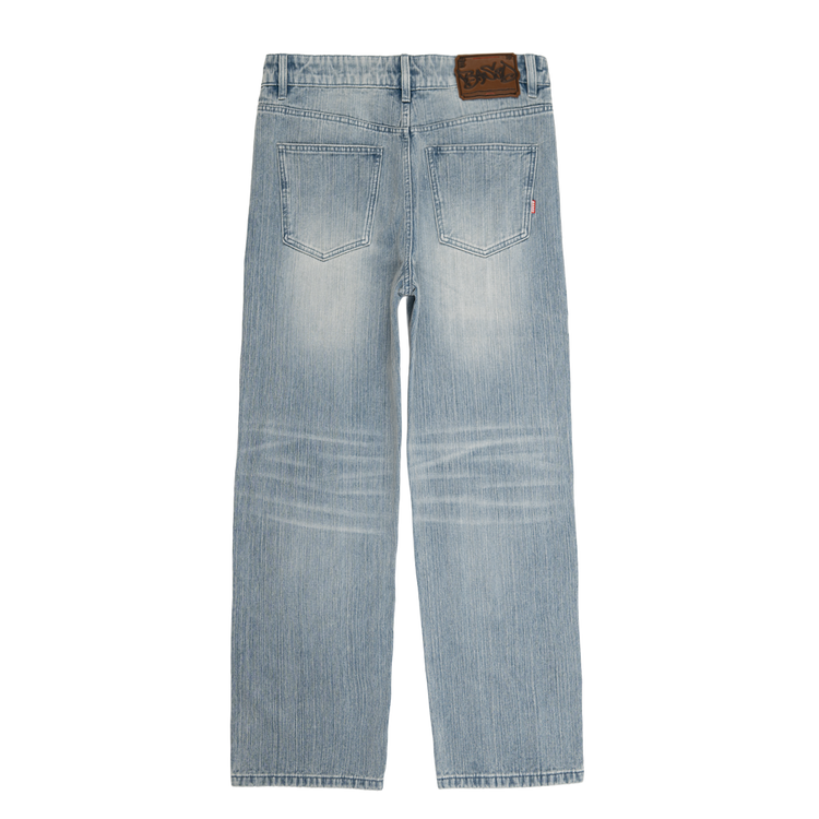 Classic Straight Leg Jeans [Aged Light Blue]