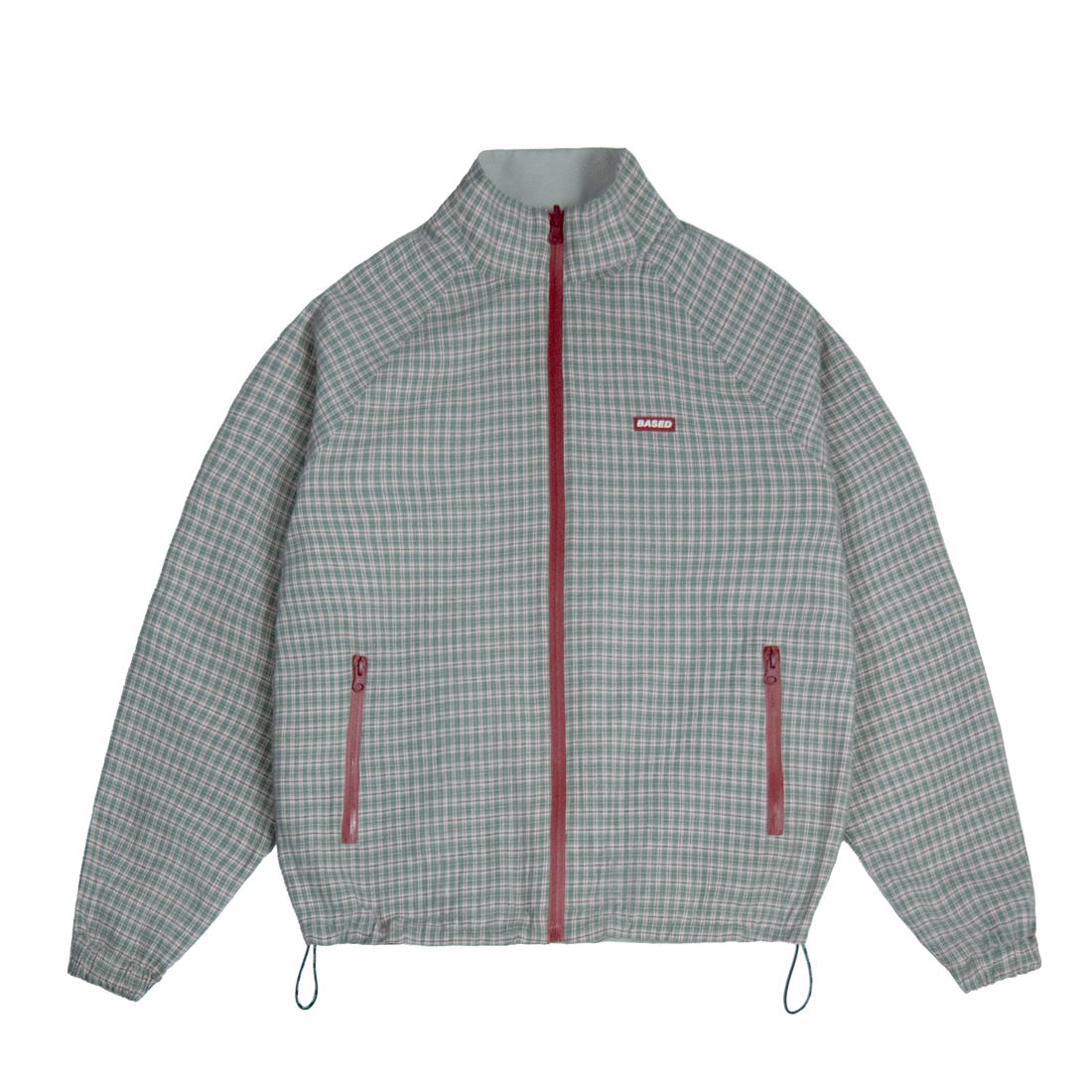 Plaid Reverse Track Jacket [Plaid Green/Grey]
