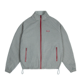 Plaid Reverse Track Jacket [Plaid Green/Grey]