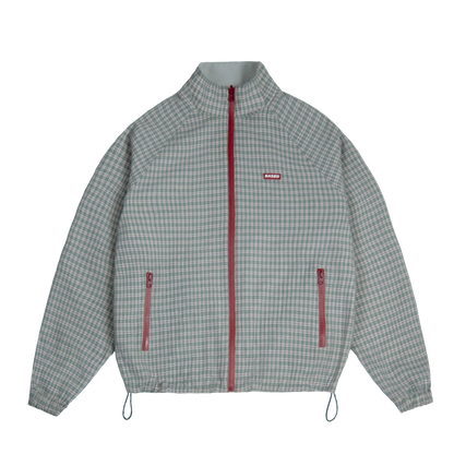 Plaid Reverse Track Jacket [Plaid Green/Grey]