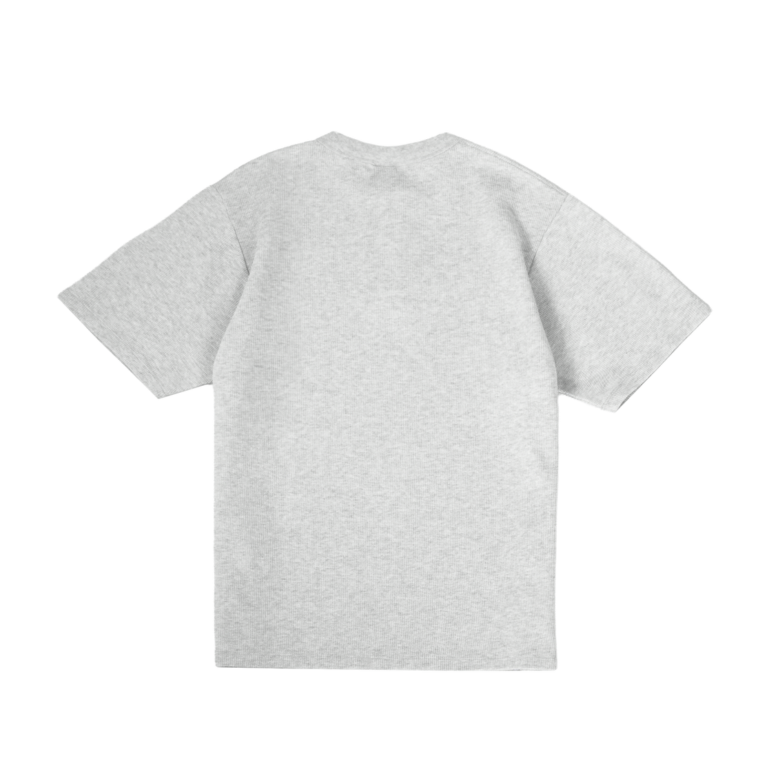 Daily Slim Waffle Henley T-Shirt [Grey Melange]