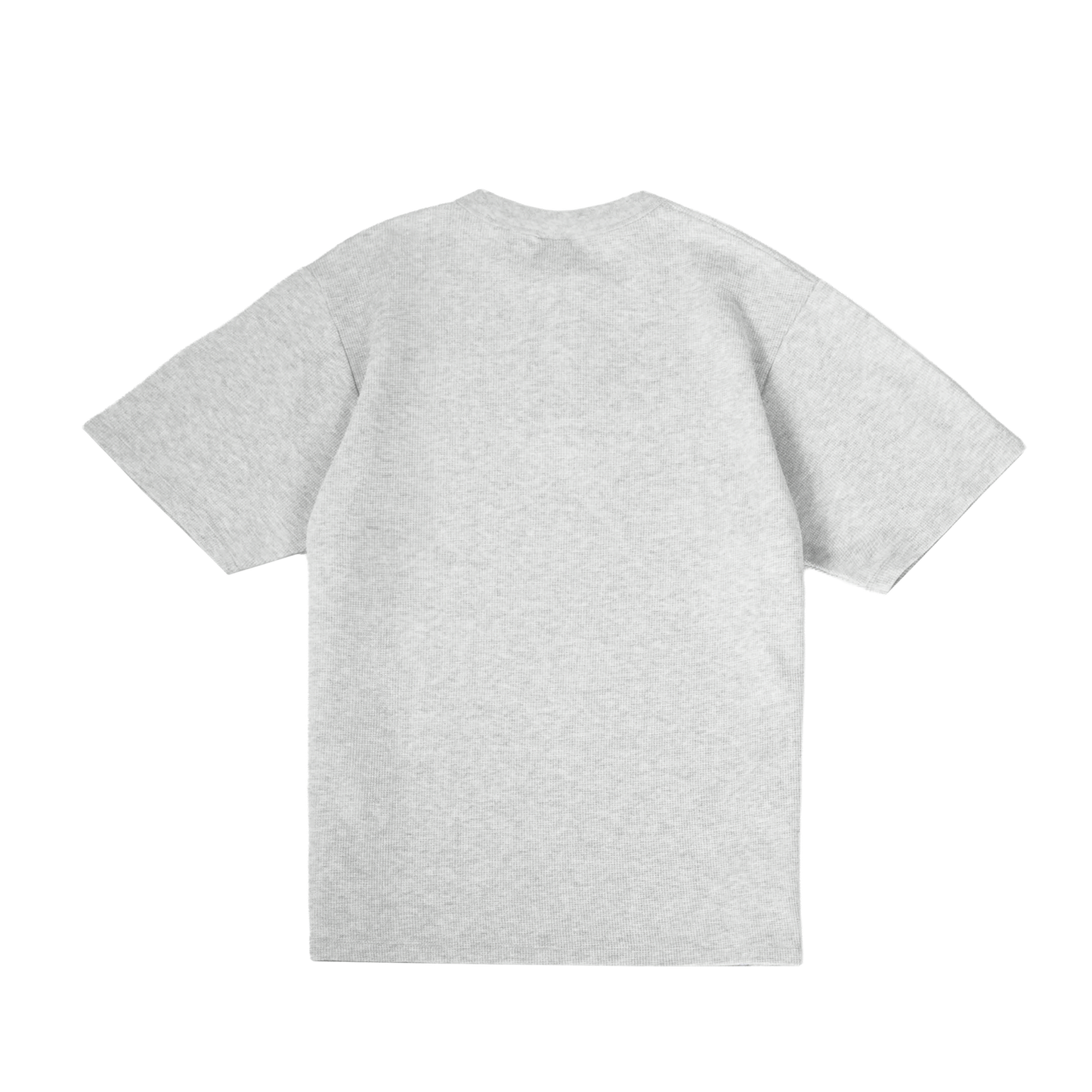 Daily Slim Waffle Henley T-Shirt [Grey Melange]