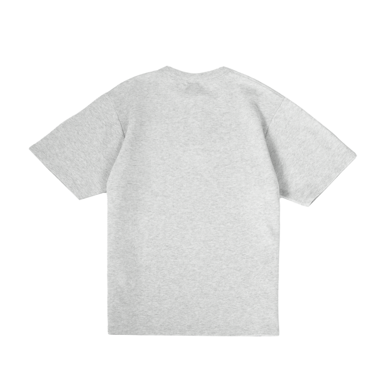 Daily Slim Waffle Henley T-Shirt [Grey Melange]