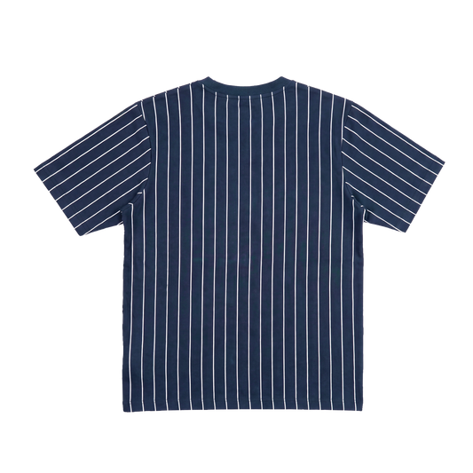 Pinstripe Slim T-Shirt [Navy]