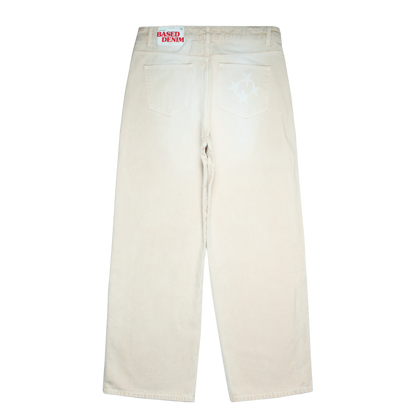 Shining Stars Jeans [Washed Beige]