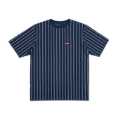 Pinstripe Slim T-Shirt [Navy]