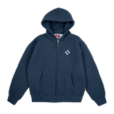 Logo Zip Hoodie [Navy Melange]