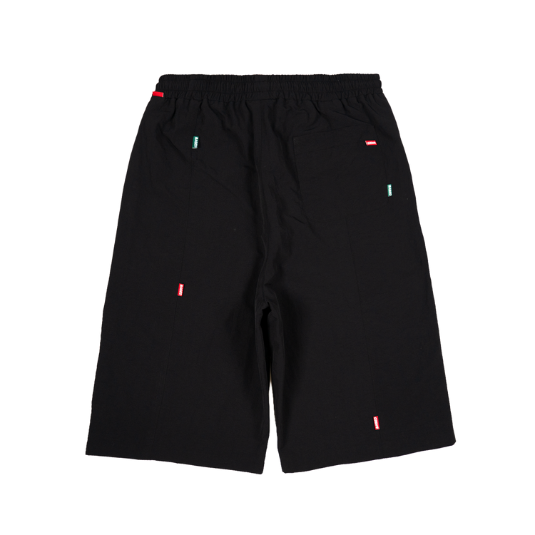 Tagged Out Nylon Shorts [Black]