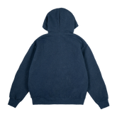 Logo Zip Hoodie [Navy Melange]