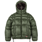 Reverse Puffer Jacket V2 [Olive/Brown]