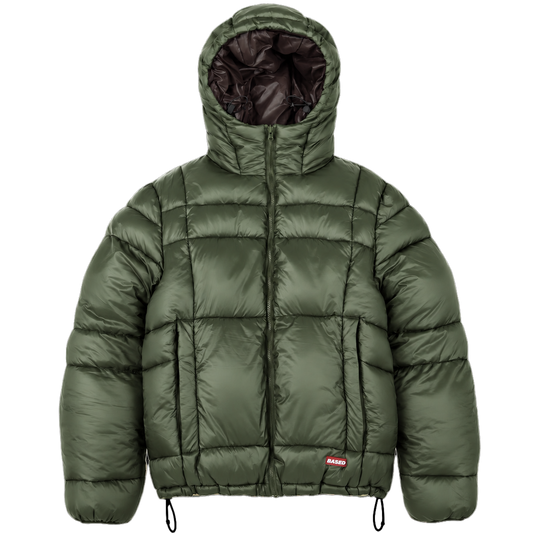 Reverse Puffer Jacket V2 [Olive/Brown]