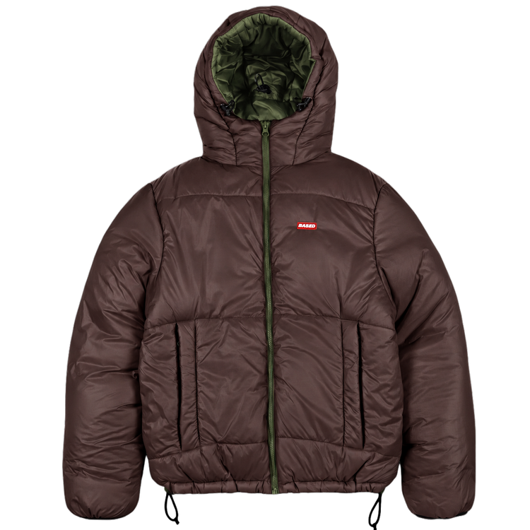 Reverse Puffer Jacket V2 [Olive/Brown]
