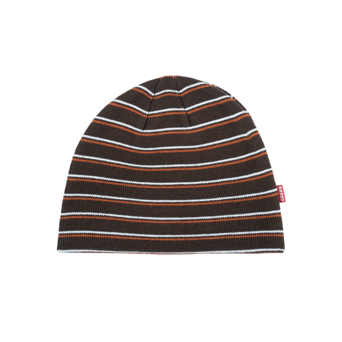 Striped Skull Beanie [Brown]
