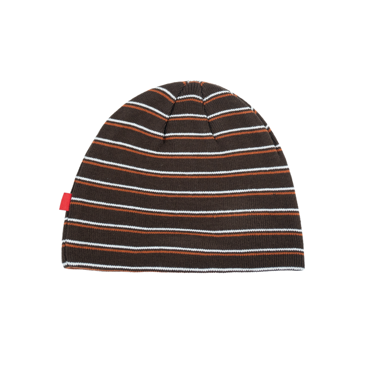 Striped Skull Beanie [Brown]
