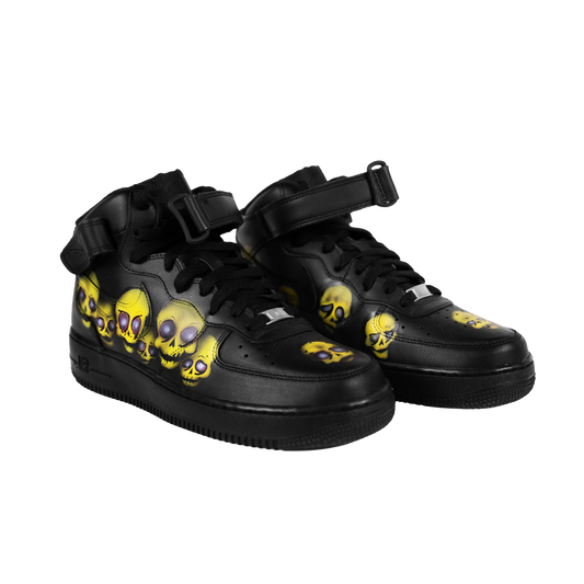 Boneheads Customized Nike Air Force One Mid [Black]