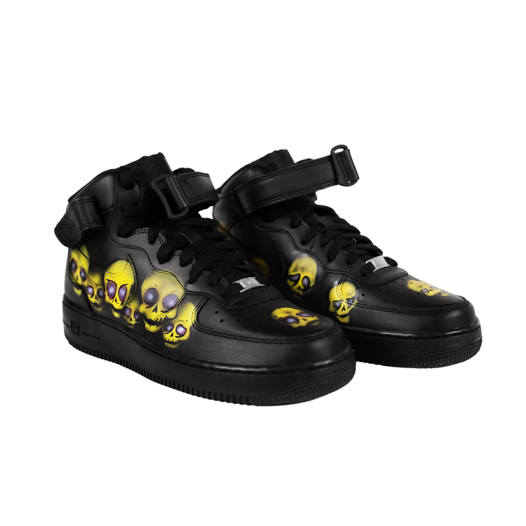 Boneheads Customized Nike Air Force One Mid [Black]