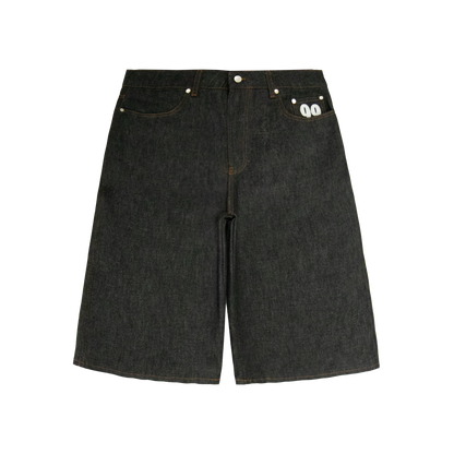 Shining Stars Denim Shorts [Raw Black]