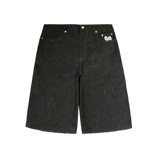 Shining Stars Denim Shorts [Raw Black]