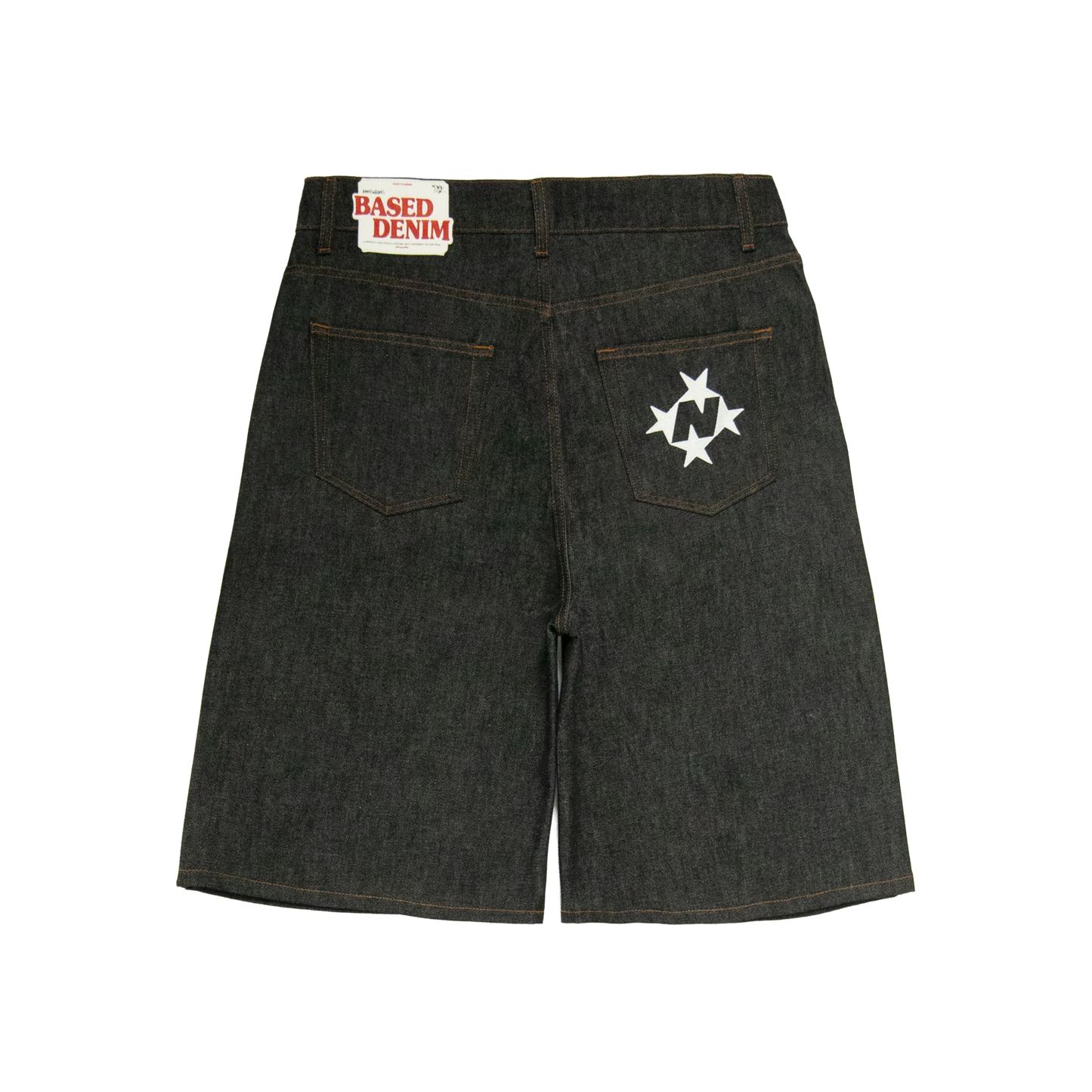 Shining Stars Denim Shorts [Raw Black]